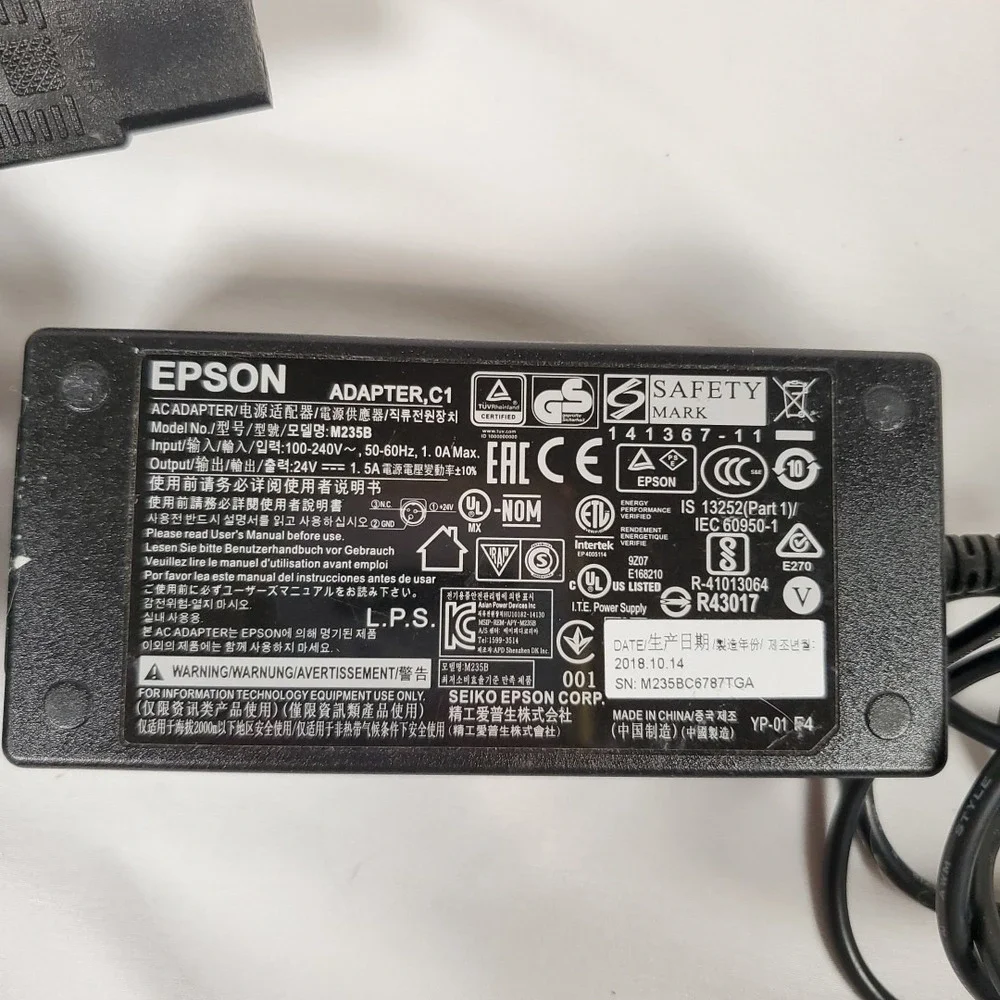 EPSON TM-M30 (M335A) Toast POS Thermal Receipt Printer & Power Supply- TESTED